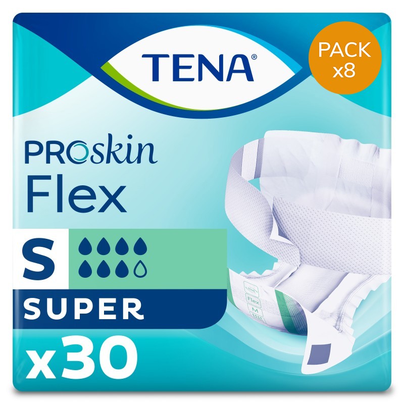 Couches adultes à ceinture - TENA Flex ProSkin Super S - Pack Economique Tena Flex - 1
