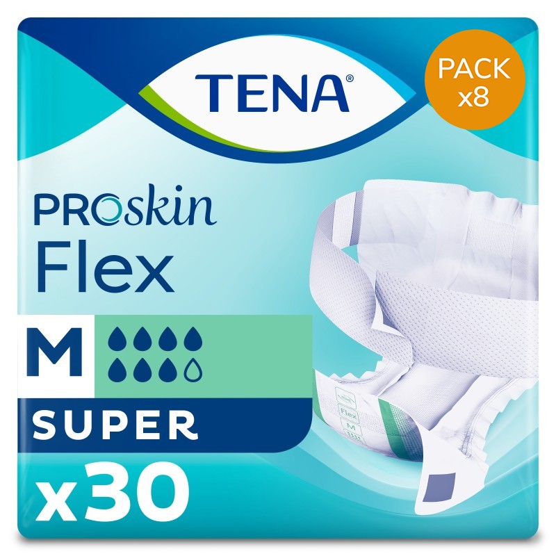 Couches adultes à ceinture - TENA Flex ProSkin Super M - Pack Economique Tena Flex - 1 Couches adultes à ceinture - TENA Flex ProSkin Super M - Pack Economique Tena Flex - 1