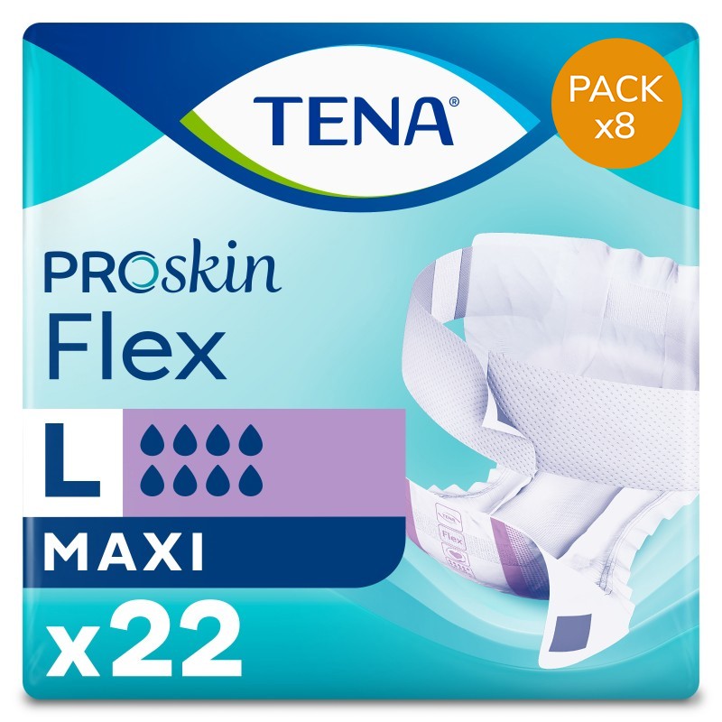 Couches adultes à ceinture - TENA Flex ProSkin Maxi L - Pack Economique Tena Flex - 1