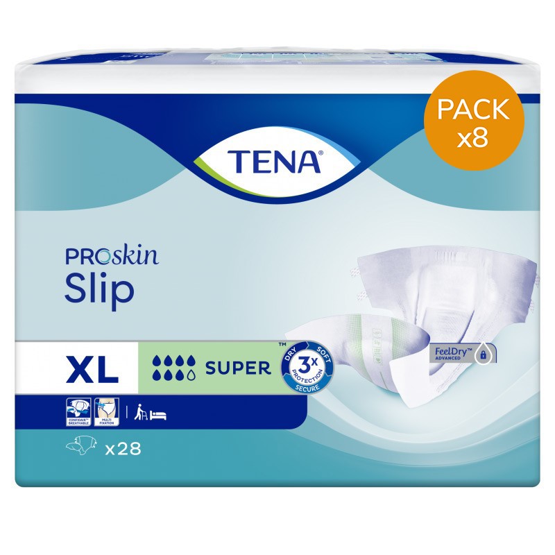 TENA Slip ProSkin Super XL Couche adulte Pack Economique