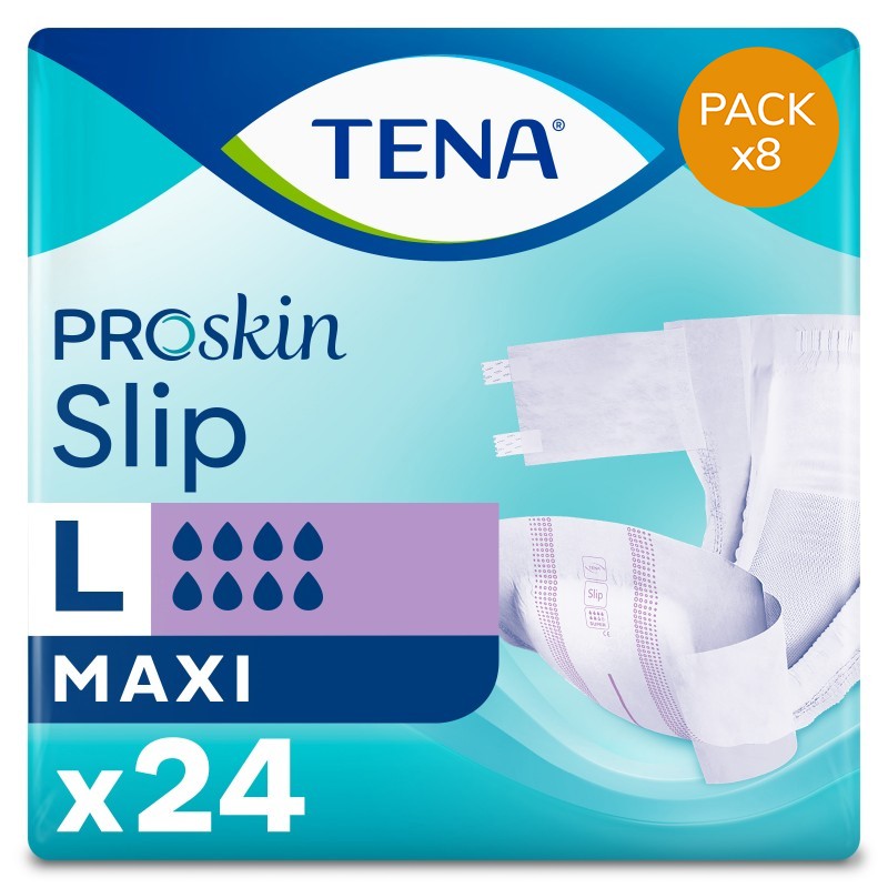 Couches adultes - TENA Slip ProSkin Maxi L - Pack Economique Tena Slip - 1 Couches adultes - TENA Slip ProSkin Maxi L - Pack Economique Tena Slip - 1