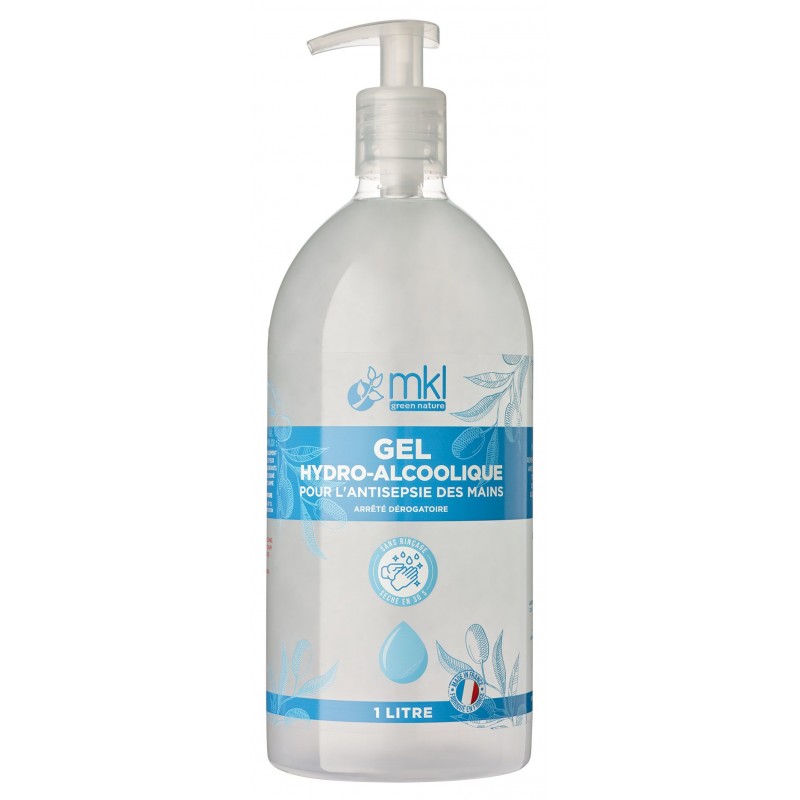 GEL HYDROALCOOLIQUE MAINS – 1L MKL Green nature - 1 GEL HYDROALCOOLIQUE MAINS – 1L MKL Green nature - 1
