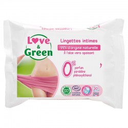 Love & Green - Lingettes intimes apaisantes Ecologiques  - 1