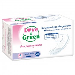 Love & Green - Serviettes incontinence Hypoallergénique NUIT - 1