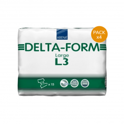 Couches adulte - Abena-Frantex Delta-Form L N°3 - Pack de 4 sachets Abena Abri Form - 1