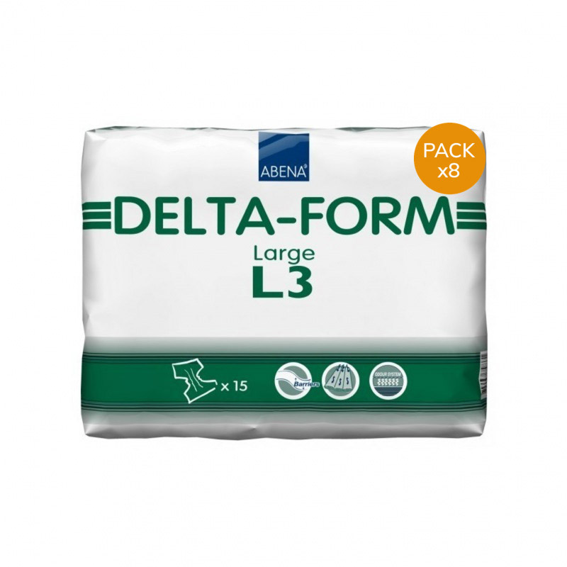 Couches adulte - Abena-Frantex Delta-Form L N°3 - Pack economique Abena Abri Form - 1