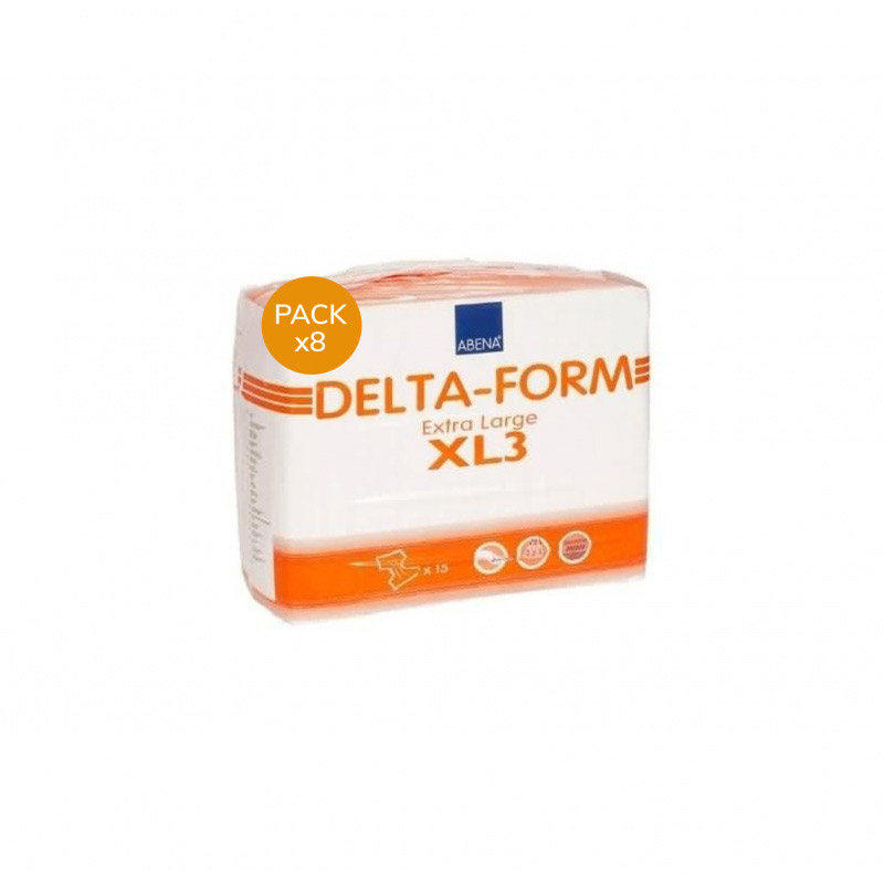 Couches adulte Abena-Frantex Delta-Form XL N°3 - Pack economique Abena Abri Form - 1 Couches adulte Abena-Frantex Delta-Form XL N°3 - Pack economique Abena Abri Form - 1