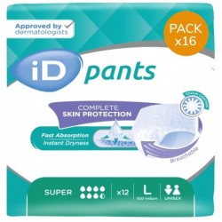 Slip Absorbant / Pants - Ontex ID Pants L Super (nouveau) - Pack économique Ontex ID Pants - 1