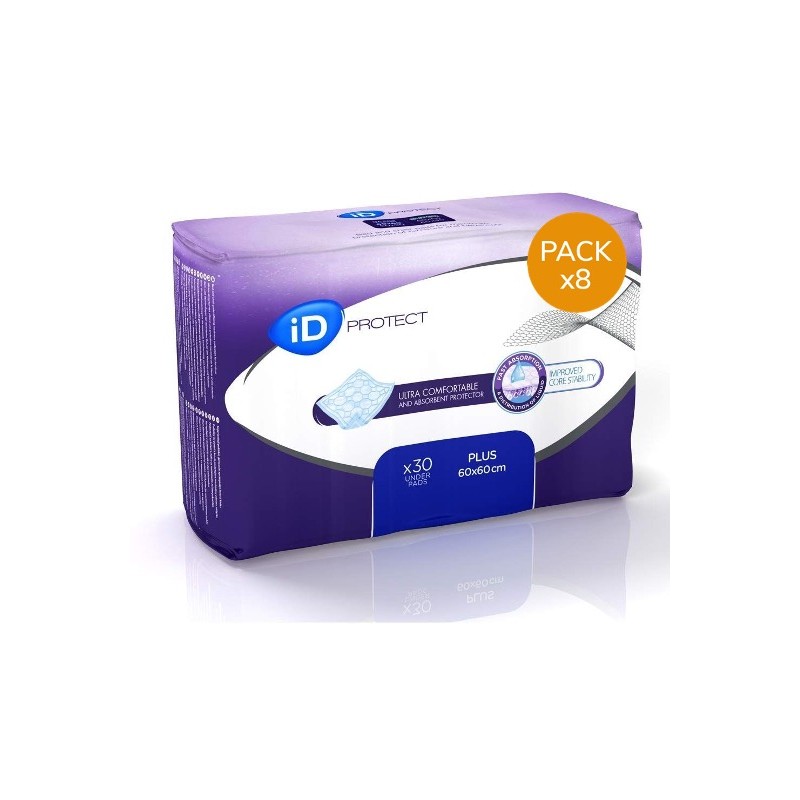 Alèses - Ontex-ID Expert Protect Plus - 60x60 - Pack économique Ontex ID Expert Protect - 1 Alèses - Ontex-ID Expert Protect Plus - 60x60 - Pack économique Ontex ID Expert Protect - 1