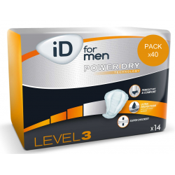 Protection urinaire homme - Ontex-ID For Men Level 3 - Pack économique Ontex ID For Men - 1