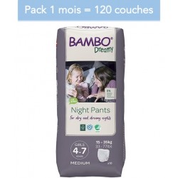 Abena Bambo Dreamy - Couches culottes énurésie fille - 4-7 ans - Pack 1 mois Abena BAMBO Nature - 1