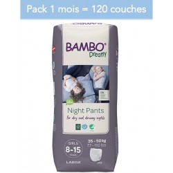 Abena Bambo Dreamy - Couches culottes énurésie fille - 8-15 ans - Pack 1 mois Abena BAMBO Nature - 1