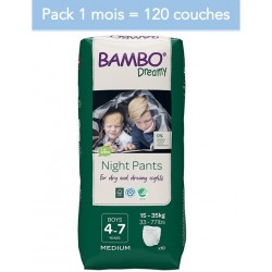 Abena Bambo Dreamy - Couches culottes énurésie garçon - 4-7 ans - Pack 1 mois Abena BAMBO Nature - 1