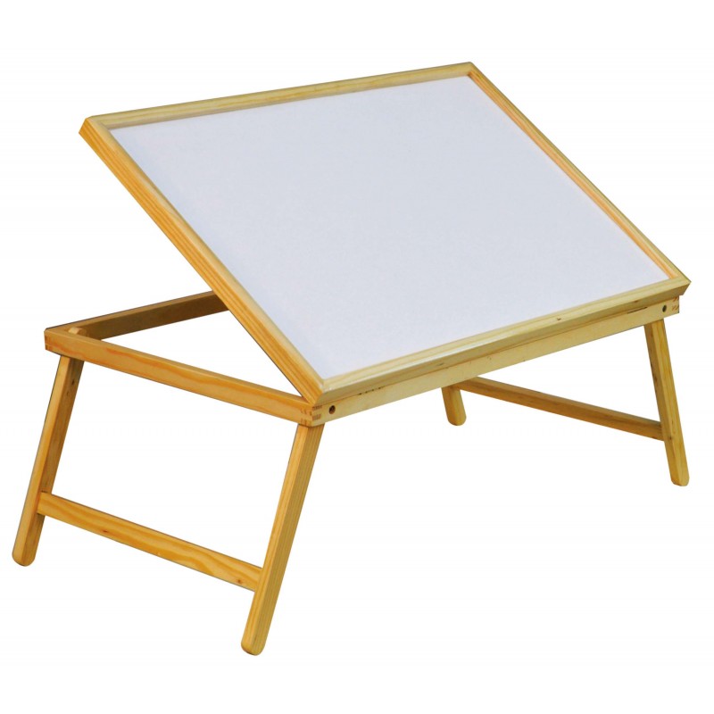 Plateau de lit en bois pliable et inclinable  - 1