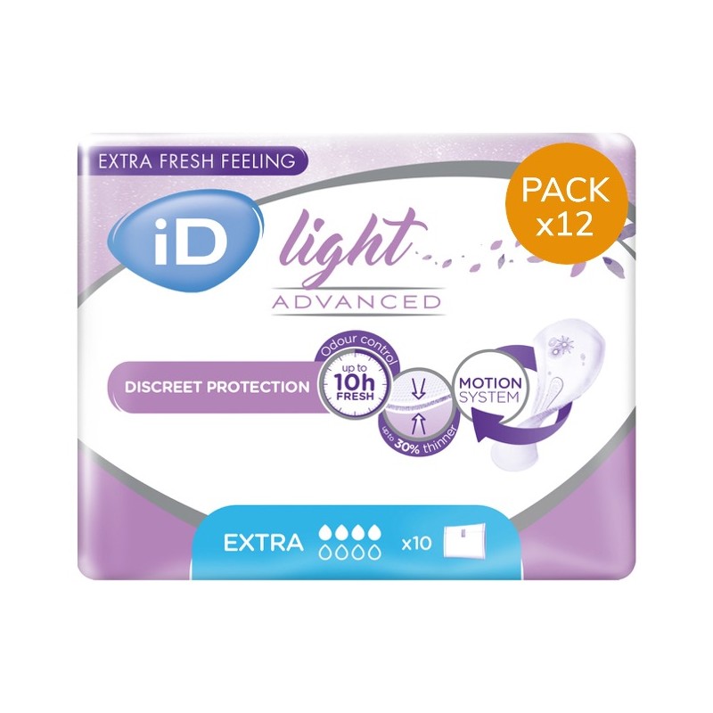 Protection urinaire femme - Ontex-ID Light Extra - Pack de 12 sachets Ontex ID Light - 1 Protection urinaire femme - Ontex-ID Light Extra - Pack de 12 sachets Ontex ID Light - 1