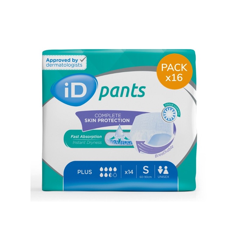 Slip Absorbant / Pants - Ontex-ID Pants S Plus - Pack économique Ontex ID Pants - 1 Slip Absorbant / Pants - Ontex-ID Pants S Plus - Pack économique Ontex ID Pants - 1