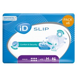 Couches adulte - Ontex-ID Expert Slip M Maxi - Pack de 6 sachets Ontex ID Expert Slip - 1