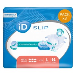 Couches adulte - Ontex-ID Expert Slip - L - Maxi Prime - Pack de 3 sachets Ontex ID Expert Slip - 1