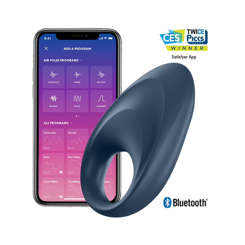 SATISFYER MIGHTY ONE COCK RING APP SATISFYER  - 1