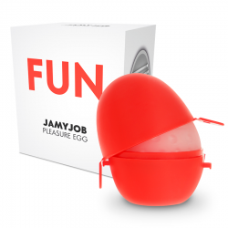 JAMYJOB EGG MASTURBATOR WHITE EDITION DISCRETT JAMYJOB - 1