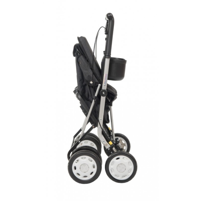 Poussette Carlett - Chariot De Course Et Déambulateur Avec Siège - Made In France
