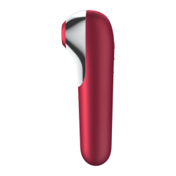 SATISFYER DUAL LOVE VIBRADOR Y SUCCIONADOR CON AIRE PULSADO ROJO SATISFYER  - 2