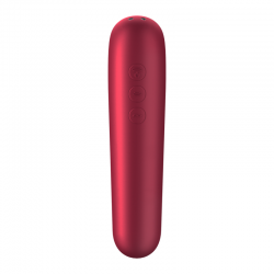 SATISFYER DUAL LOVE VIBRADOR Y SUCCIONADOR CON AIRE PULSADO ROJO SATISFYER  - 3