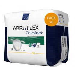 Slip Absorbant / Pants - Abri-Flex Premium S N°1 - Pack de 6 sachets Abena Abri Flex - 1