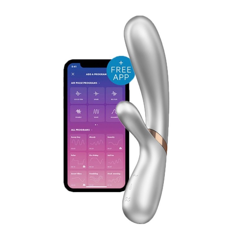 VIBRATEUR SATISFYER HOT LOVER - ARGENT SATISFYER  - 1