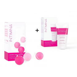 Pack 3 Perles exercice de Kegel Laselle Intimina + 1 lubirifiant INTIMINA - 1