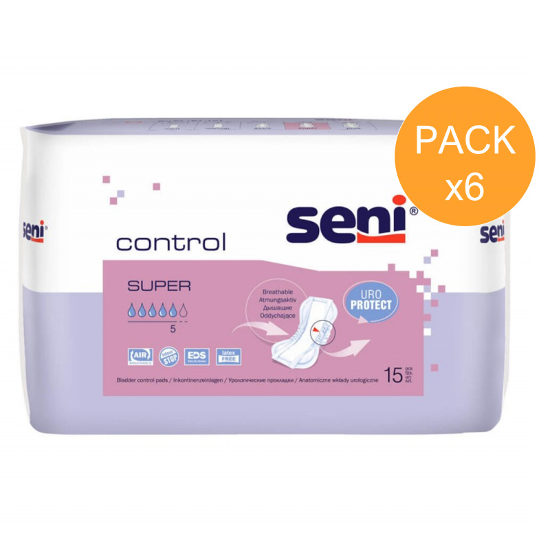Protection urinaire anatomique - Seni control super Seni - 1 Protection urinaire anatomique - Seni control super Seni - 1