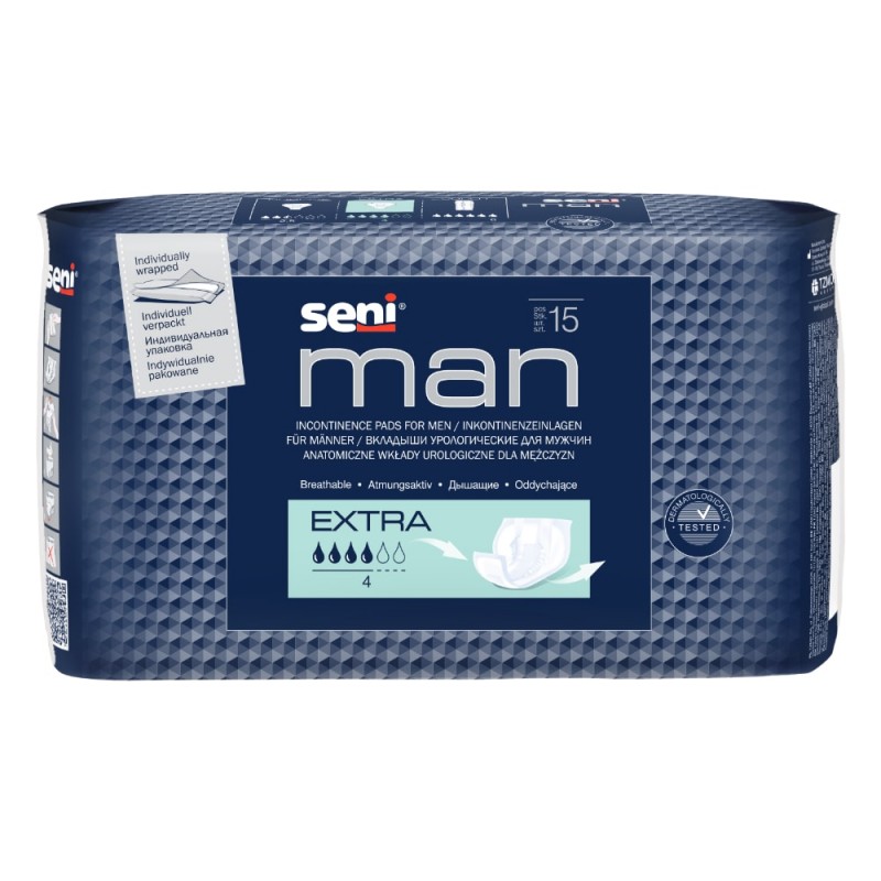 Protection urinaire homme - Seni man extra Seni - 1 Protection urinaire homme - Seni man extra Seni - 1