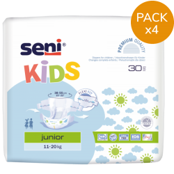 Couches ado - Seni Kids Junior - 12 / 25 kg - Pack de 4 sachets Seni - 1
