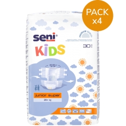 Couches ado - Seni Kids Junior Super - 20+ kg - Pack de 4 sachets Seni - 1