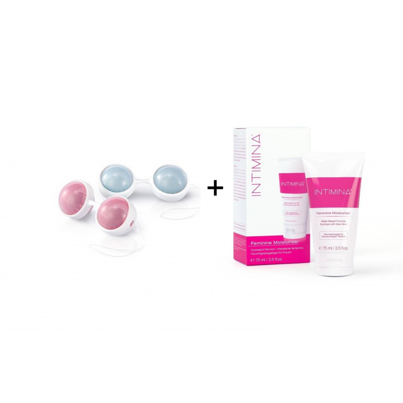 Pack Boules de Geisha Lelo LUNA Beads + 1 lubrifiant Intimina LELO - 1 Pack Boules de Geisha Lelo LUNA Beads + 1 lubrifiant Intimina LELO - 1