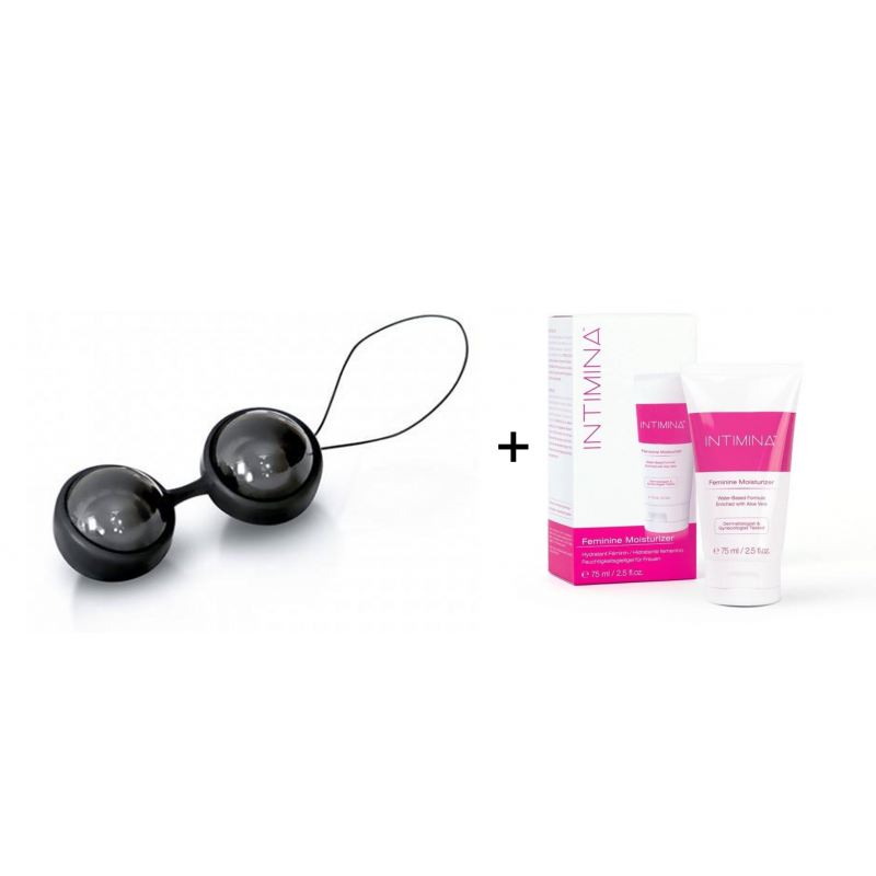 Pack Mini Boules de Geisha Noir Lelo LUNA Beads + 1 lubrifiant LELO - 1 Pack Mini Boules de Geisha Noir Lelo LUNA Beads + 1 lubrifiant LELO - 1