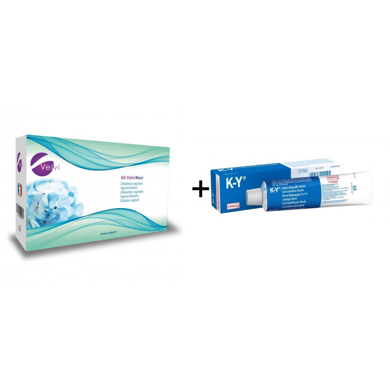 Pack Dilatateurs vaginaux Velvi Maxi + 2 lubrifiants Velvi - 1