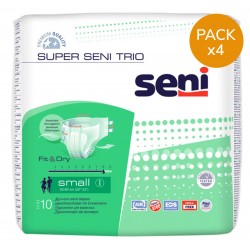 Couches adulte - Super Seni Trio S - Pack de 4 sachets Seni - 1