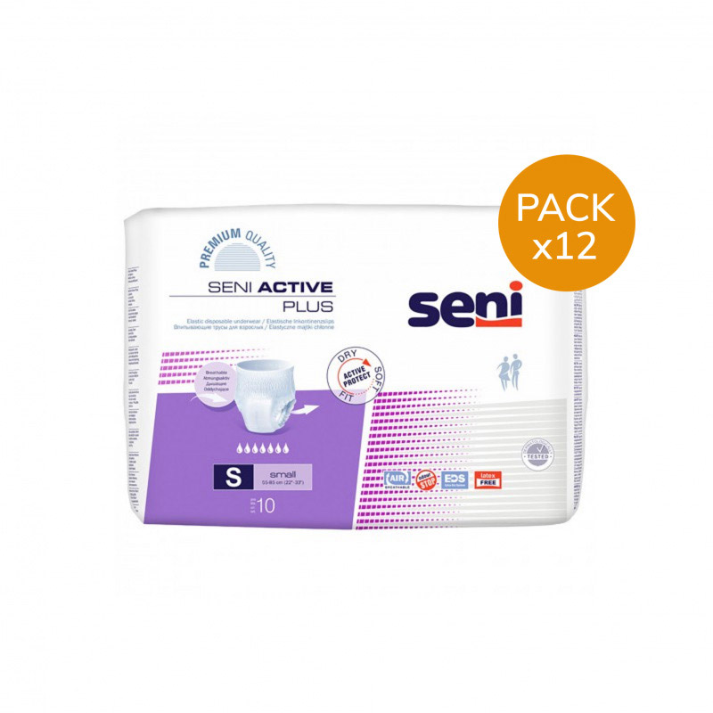 Slip absorbant / Pants Seni Active Plus S - Pack de 12 sachets Seni - 1 Slip absorbant / Pants Seni Active Plus S - Pack de 12 sachets Seni - 1