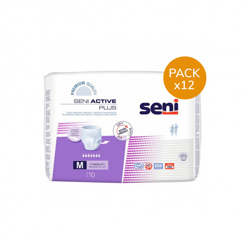 Slip absorbant / Pants Seni Active Plus M - Pack de 12 sachets Seni - 2