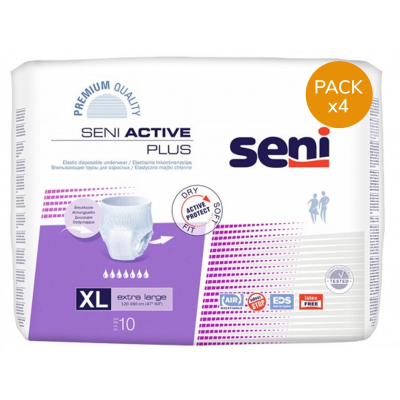 Slip absorbant / Pants - Seni Active Plus XL - Pack de 4 sachets Seni Active - 1
