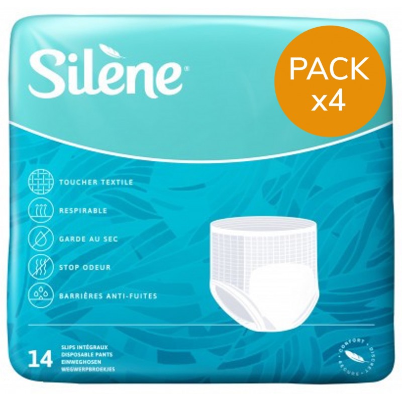 Slip Absorbant / Pants - Silène Pants XL Super Jour - Pack de 4 sachets Silène - 1 Slip Absorbant / Pants - Silène Pants XL Super Jour - Pack de 4 sachets Silène - 1