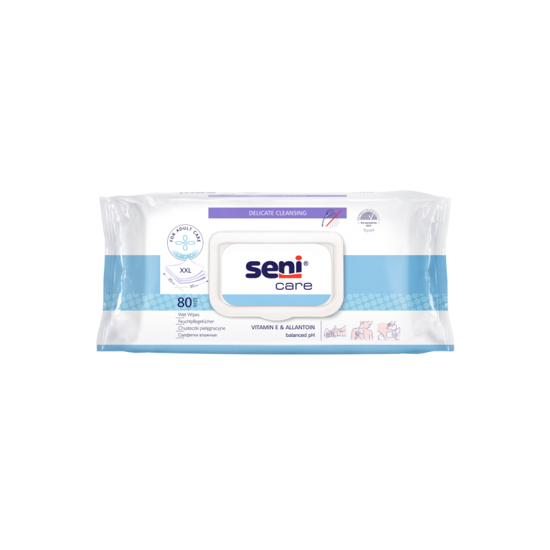 Seni Care - Lingettes de soin imprégnées - 80 pièces Seni Care - 1