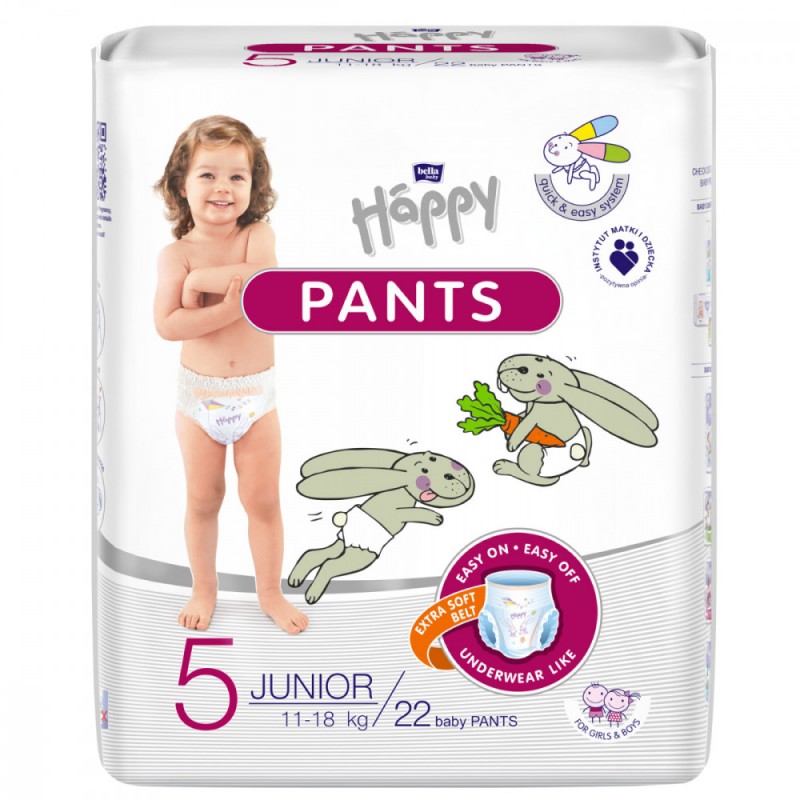 BEBE HAPPY - Pants JUNIOR T5 - 11/18 kg - 22 Pièces BEBE HAPPY - 1 BEBE HAPPY - Pants JUNIOR T5 - 11/18 kg - 22 Pièces BEBE HAPPY - 1