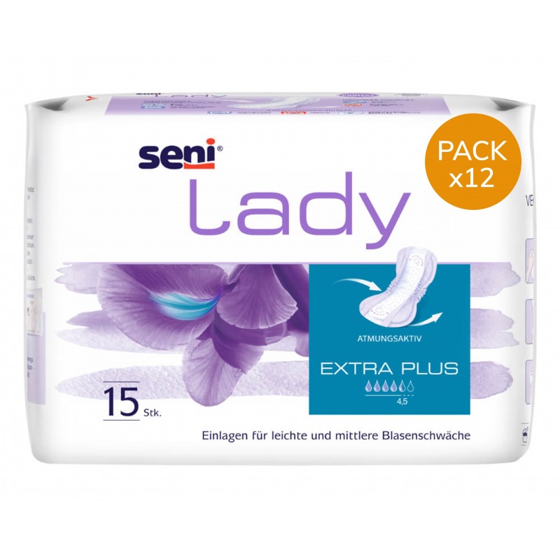 copy of Protection urinaire femme - Seni Lady extra Plus - Pack de 12 sachets Seni Lady - 1