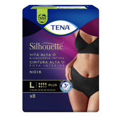 Protection urinaire femme - Tena Silhouette Plus Noir - L (taille haute) Tena Silhouette - 2