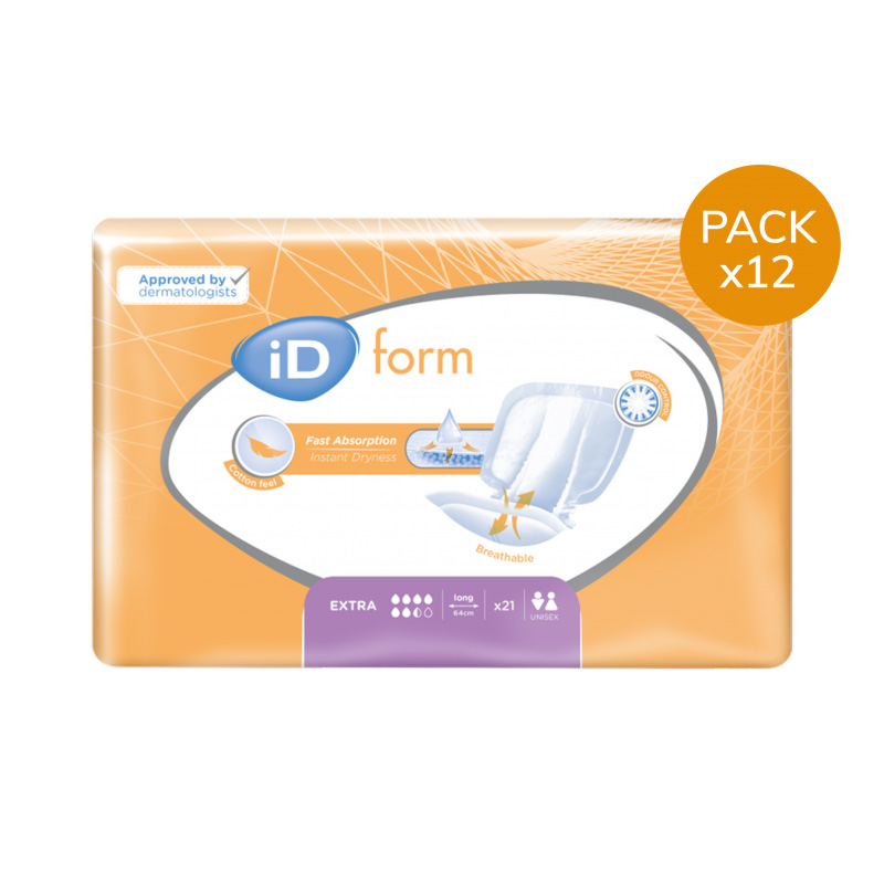 Protection urinaire anatomique - Ontex ID Expert Form Extra - Pack économique Ontex ID Expert Form - 1