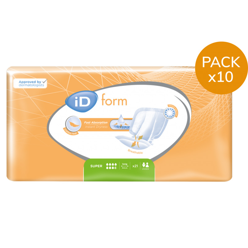 Protection urinaire anatomique - Ontex ID Expert Form Super - Pack économique Ontex ID Expert Form - 1