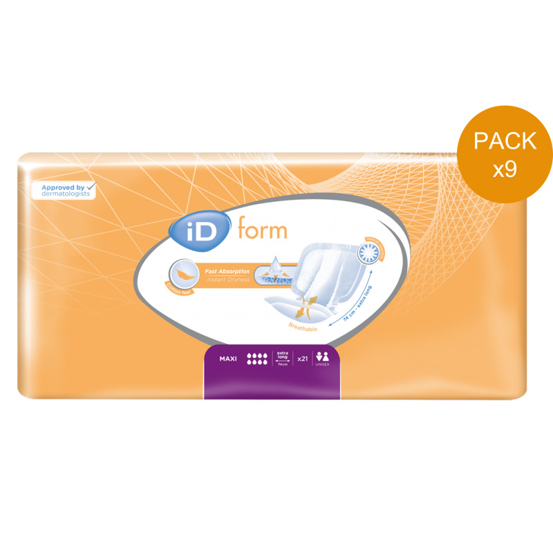 Protection urinaire anatomique - Ontex ID Expert Form Maxi - Pack économique Ontex ID Expert Form - 1 Protection urinaire anatomique - Ontex ID Expert Form Maxi - Pack économique Ontex ID Expert Form - 1