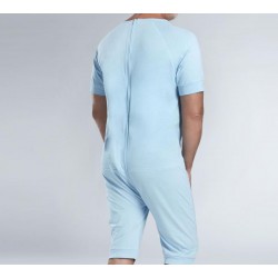 Pyjama grenouillère manches et jambes  courtes jersey uni - Benefactor Benefactor - 3